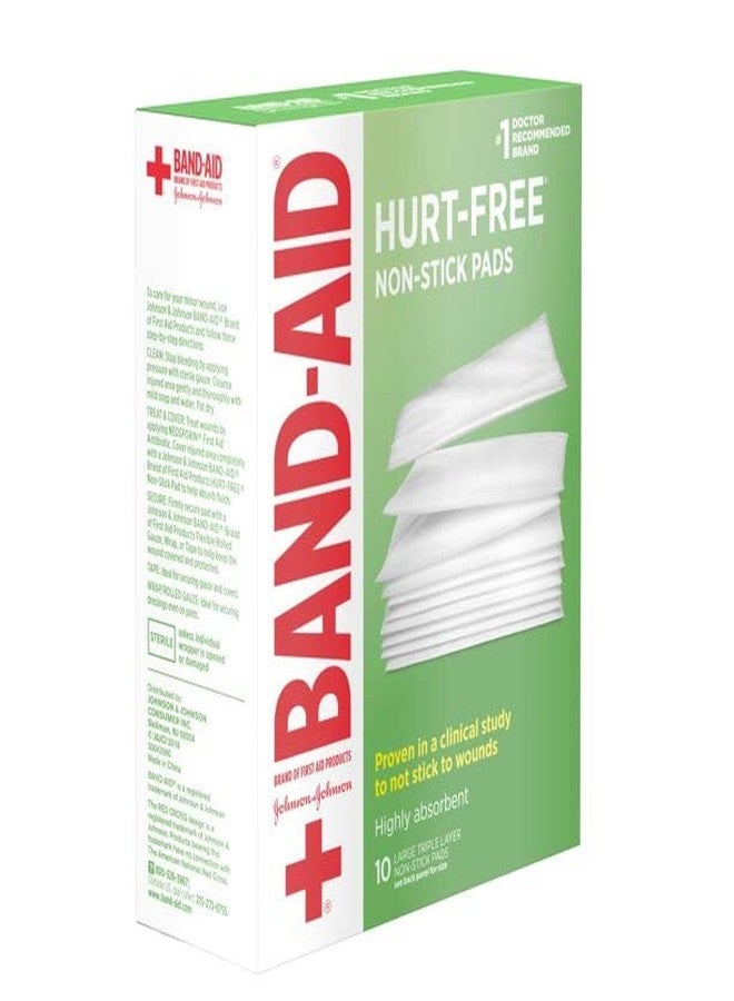 Johnson & Johnson Red Cross First Aid Triple Layer Non-Stick Pads 3 X 4-10 ct, Pack of 5 - Image 2